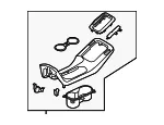 Upper Console - Kia (84650-B0150D8C) - view 3