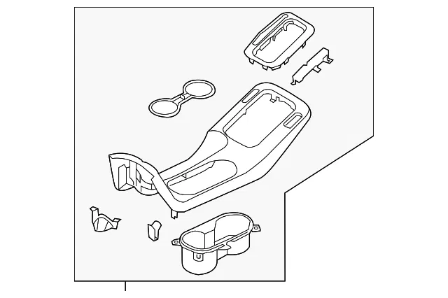 Upper Console - Kia (84650-B0150D8D)