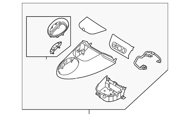 Upper Console - Kia (84650-B2DA0CA)