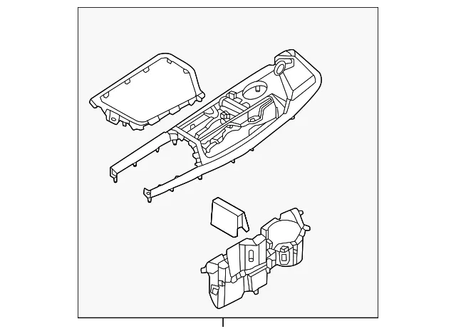Console Panel - Kia (84650-CV050CGP)
