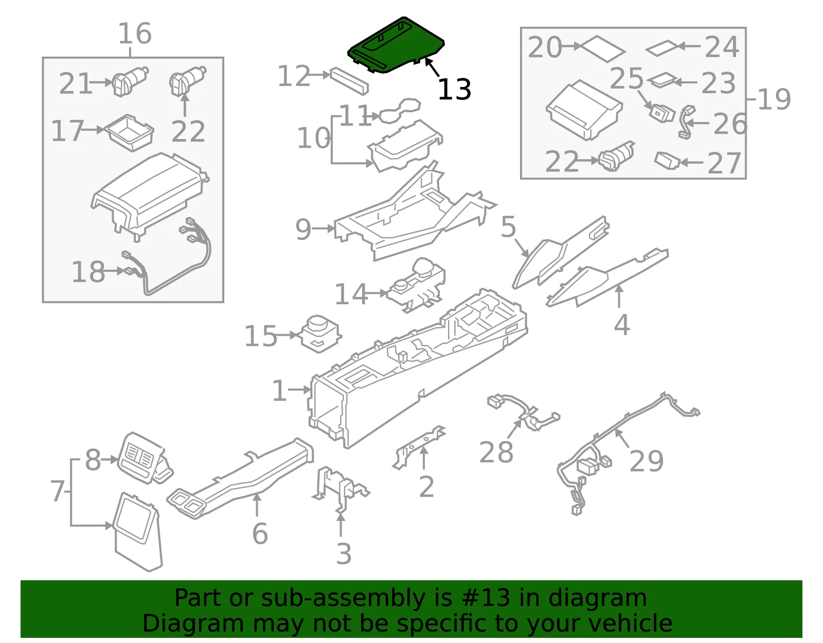 Upper Trim - Kia (84650-J6500RC7) - view 2