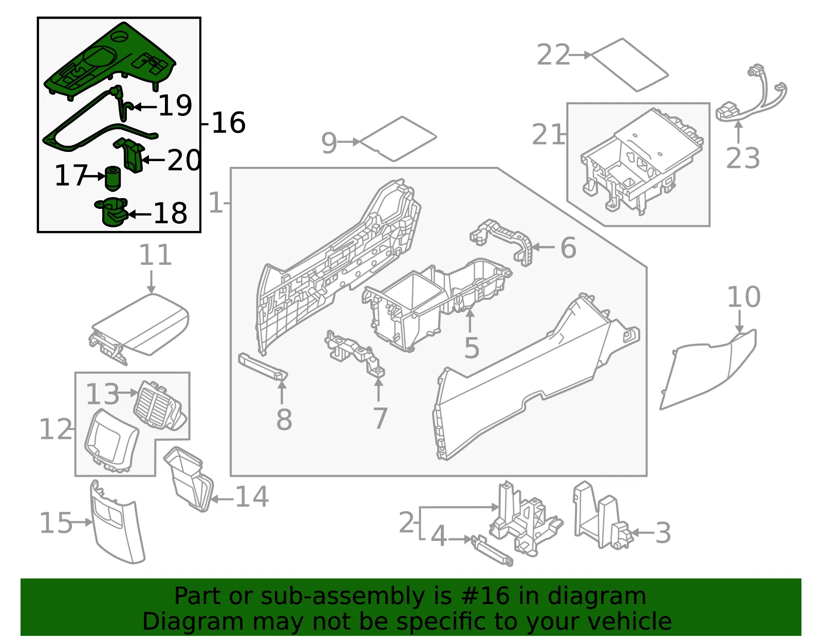 Upper Trim Panel - Kia (84650-P1200FHV) - view 2