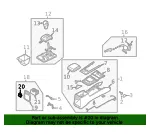 Ashtray - Kia (84652-3E600CY) - view 4