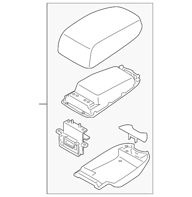 Armrest Assembly - Kia (84660-2F700F6)