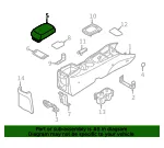 Armrest - Kia (84660-2G0004D) - view 4