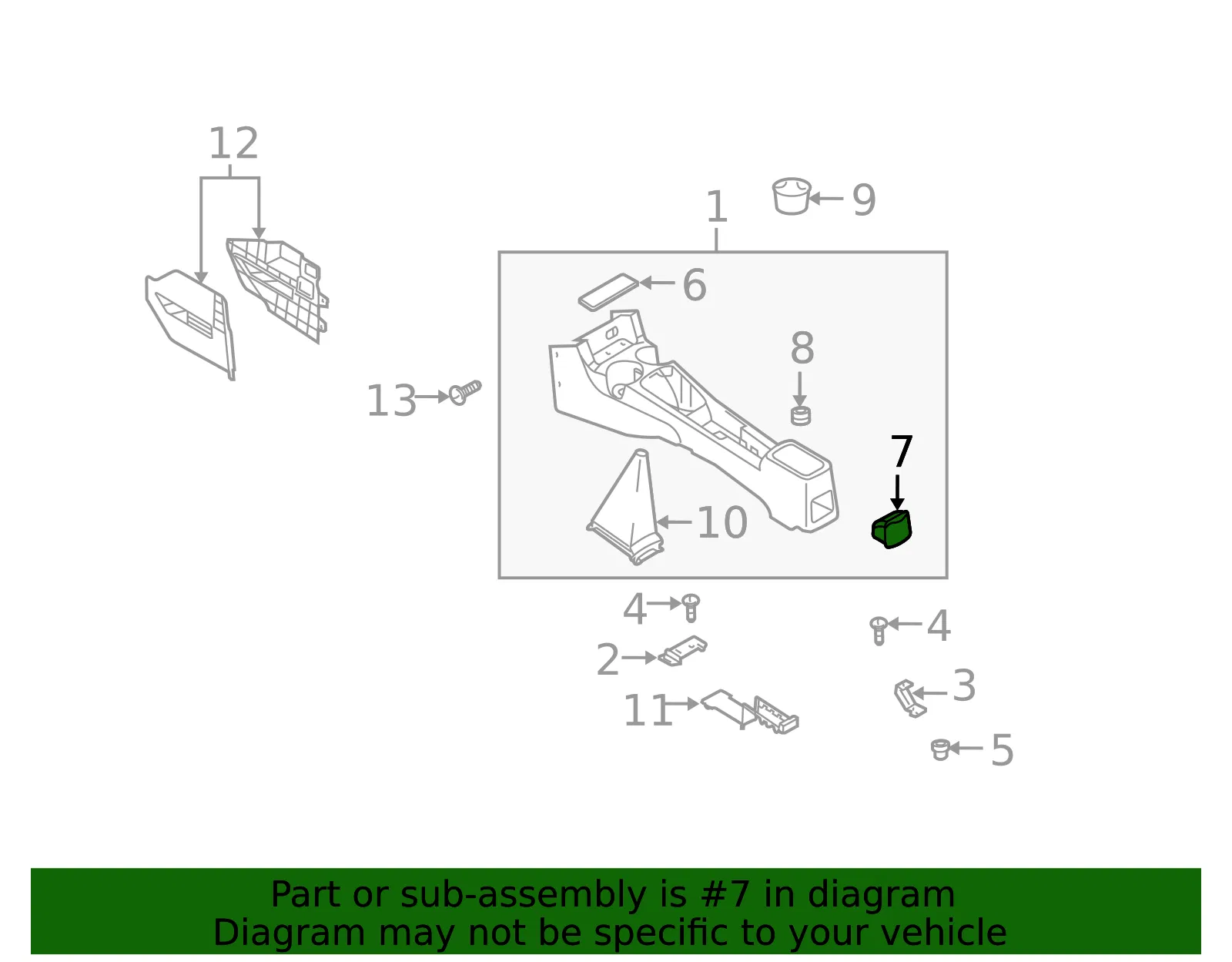 Ashtray - Kia (84670-FD00008) - view 2