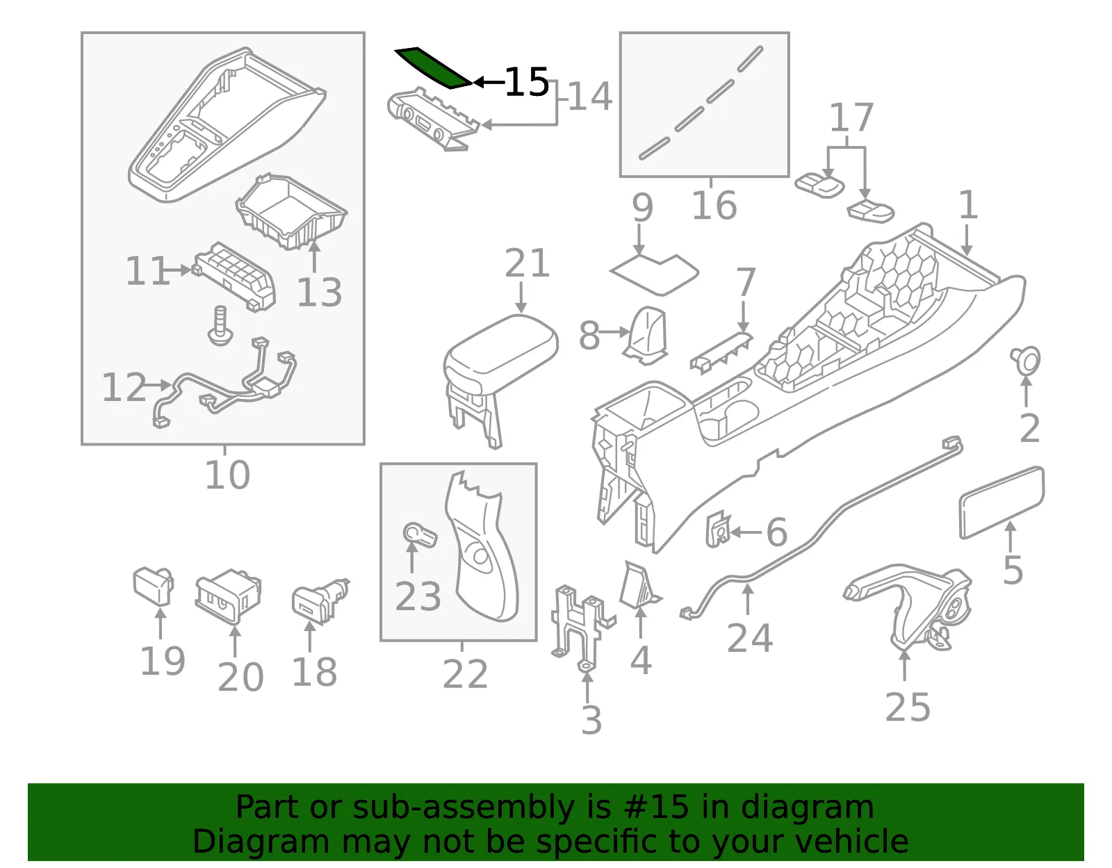 Bezel Mat - Kia (84674-H9000) - view 2