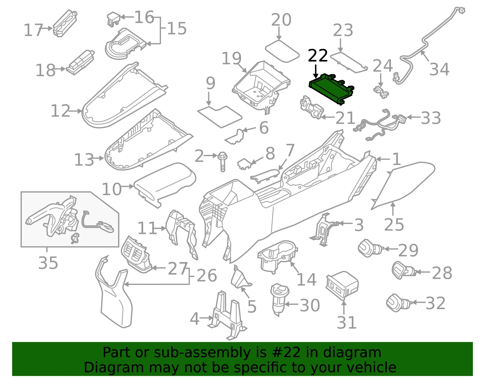 Tray - Kia (84676-M7100) - view 2