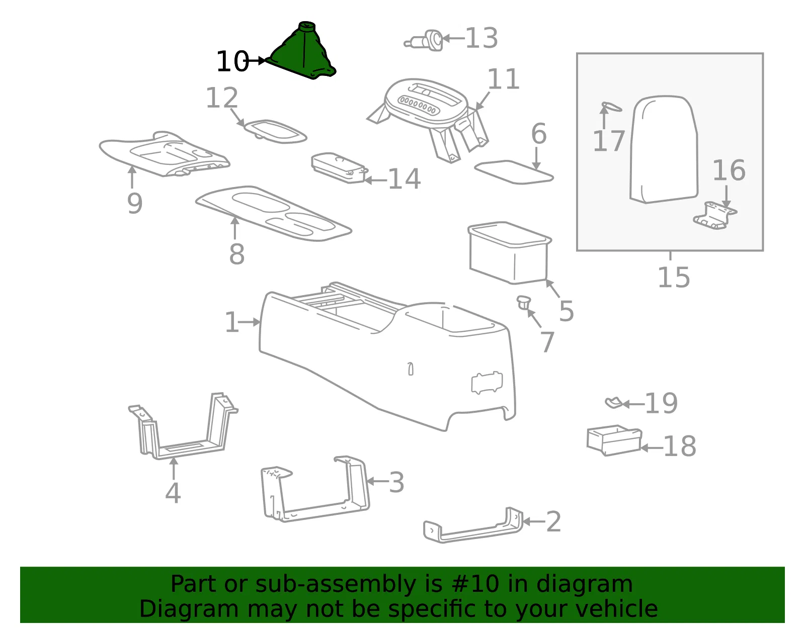 Shift Boot - Kia (84680-3C010) - view 2