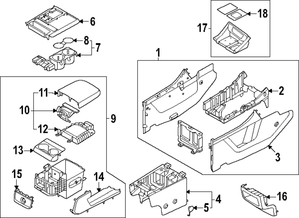 Armrest Assembly - Kia (84680-R0AD0BVA)