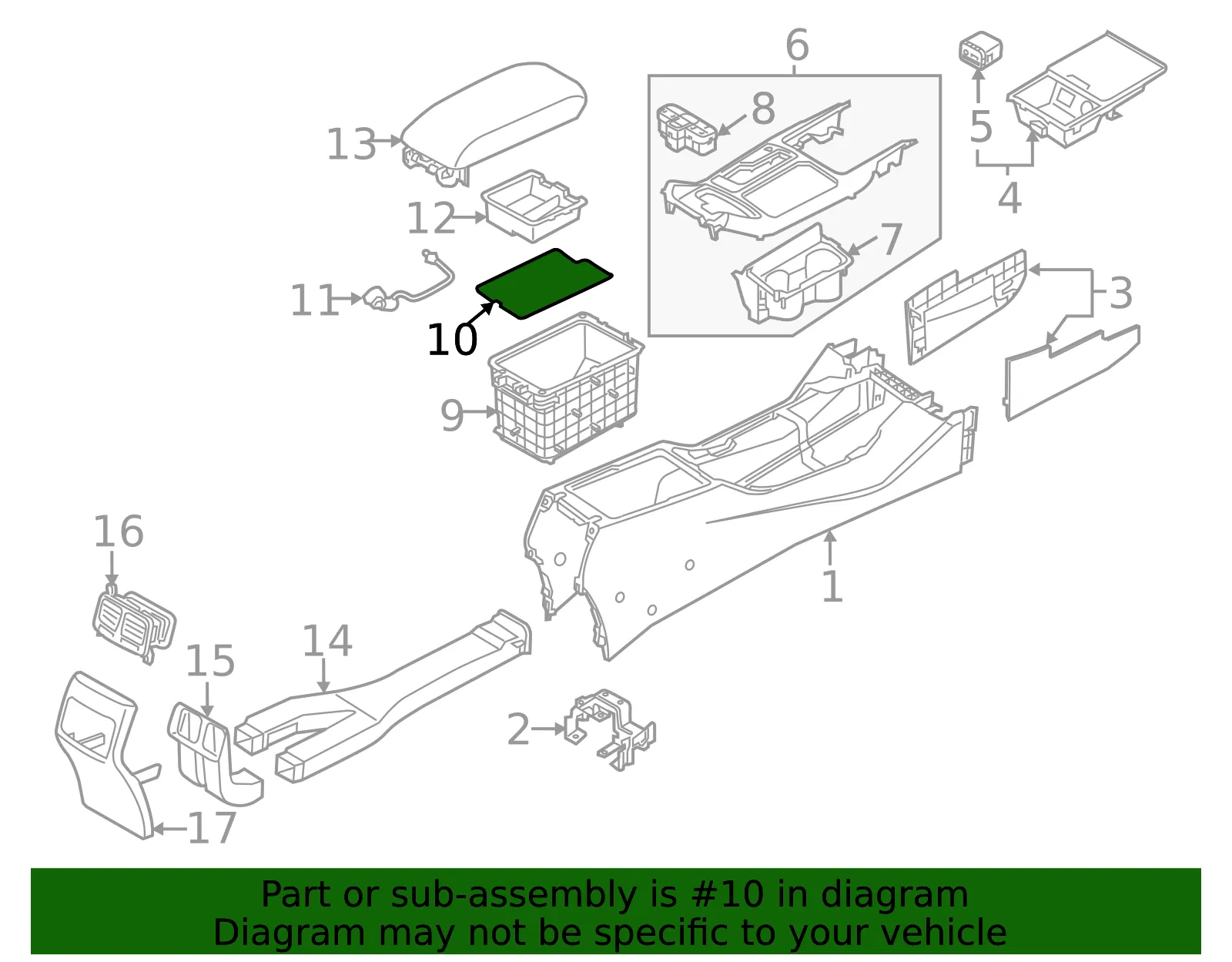 Storage Box Mat - Kia (84685-3RAB0) - view 2