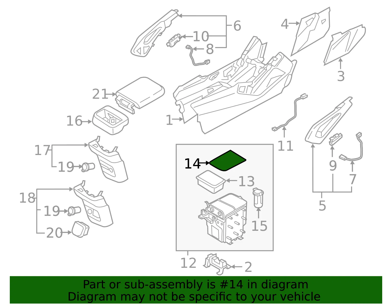 Tray Mat - Kia (84685-S9100) - view 2