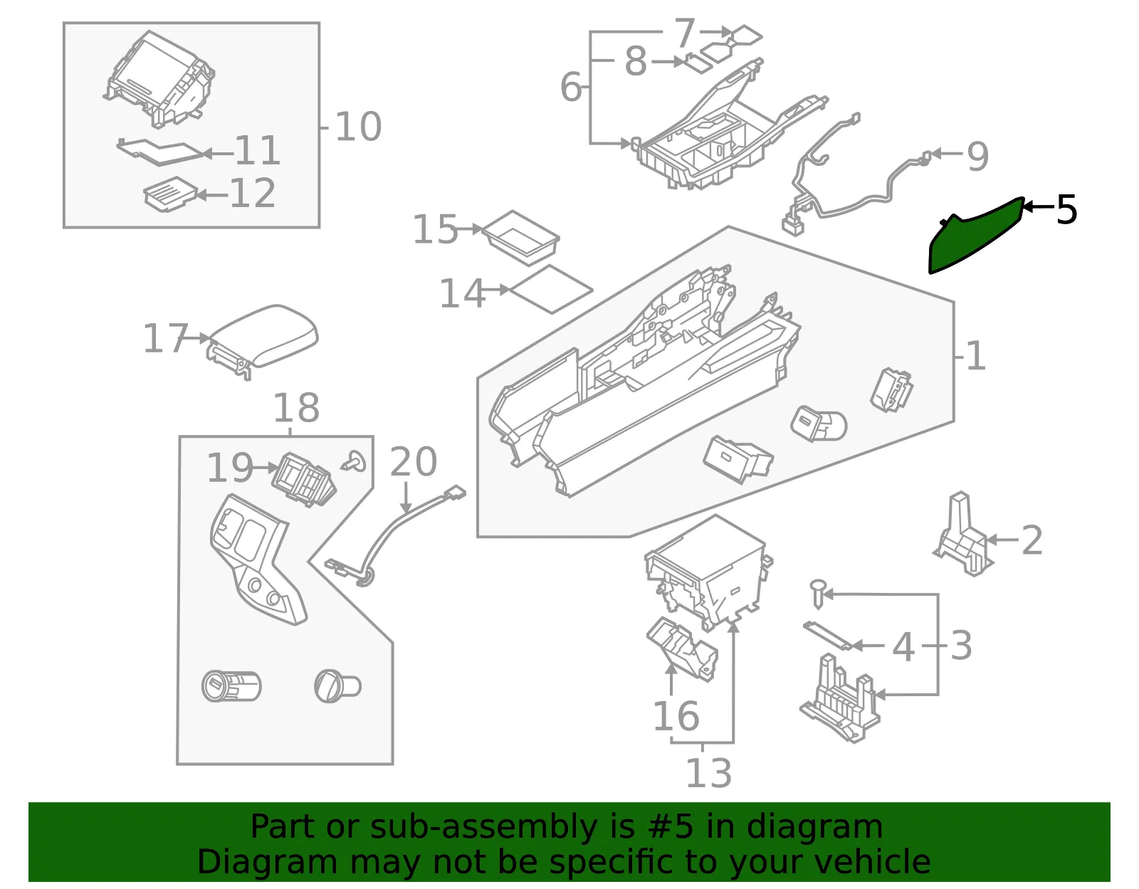 Front Trim - Kia (84690-P2000WK) - view 2