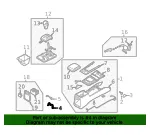 Console Assembly Bracket - Kia (84691-3E500) - view 4