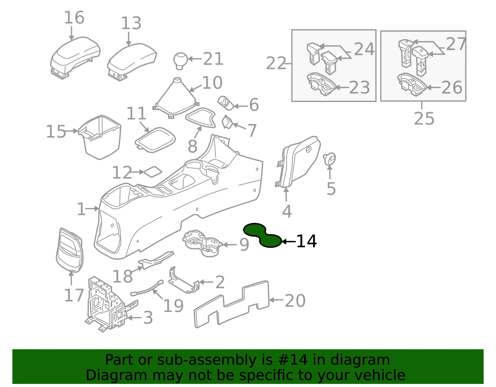 Mat - Kia (84695-1F000EZ) - view 2
