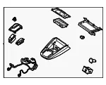 Upper Console - Kia (846B0-K0AE0WK) - view 3