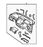 Instrument Panel - Kia (84710-1F050WK) - view 3