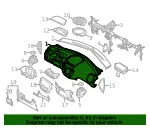 Instrument Panel - Kia (84710-B2100GA3) - view 4