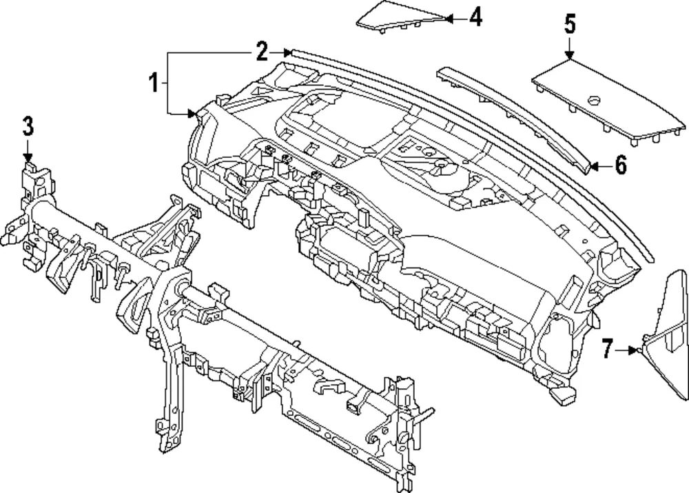 Instrument Panel - Kia (84710-P2AB0WK)