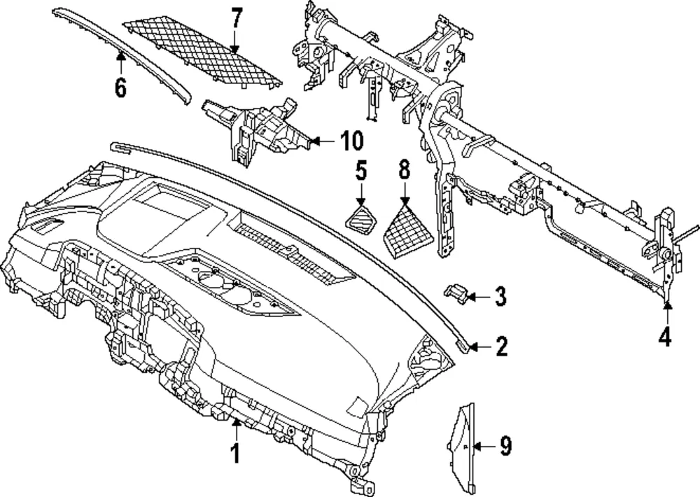Instrument Panel - Kia (84710-R0AD0OFB)