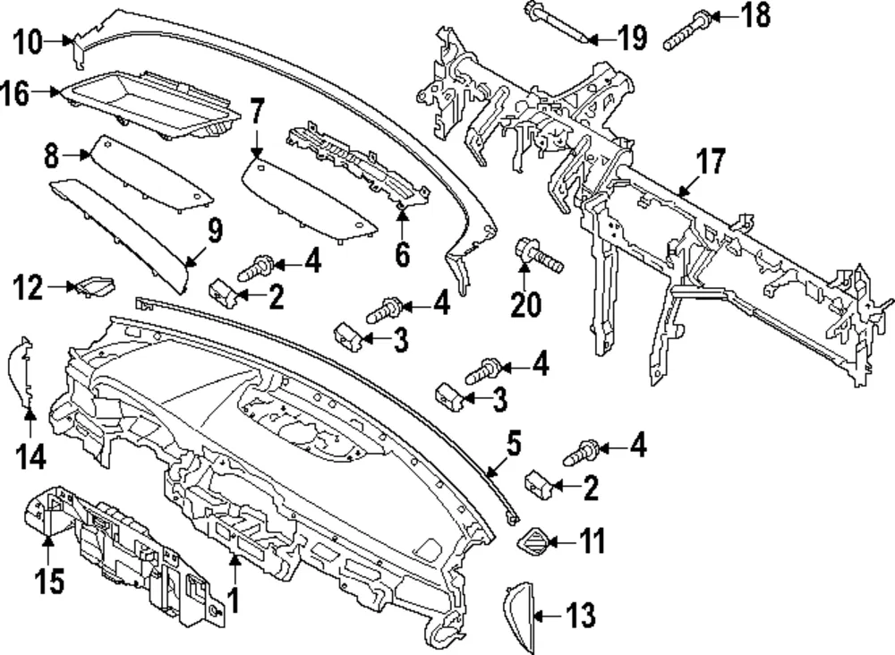 Instrument Panel - Kia (84710-S9600NUP)