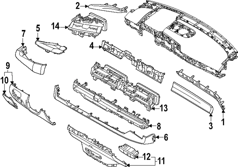 Lower Trim Panel - Kia (84734-DO000RBQ)