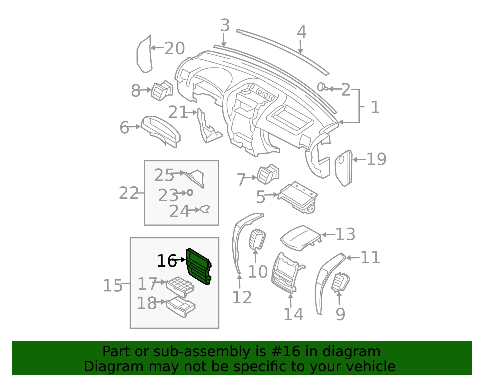 Trim Bezel - Kia (84740-3E5008W) - view 2