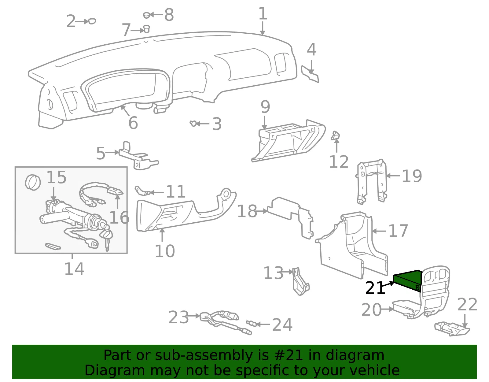 Tray - Kia (84742-3C100) - view 2