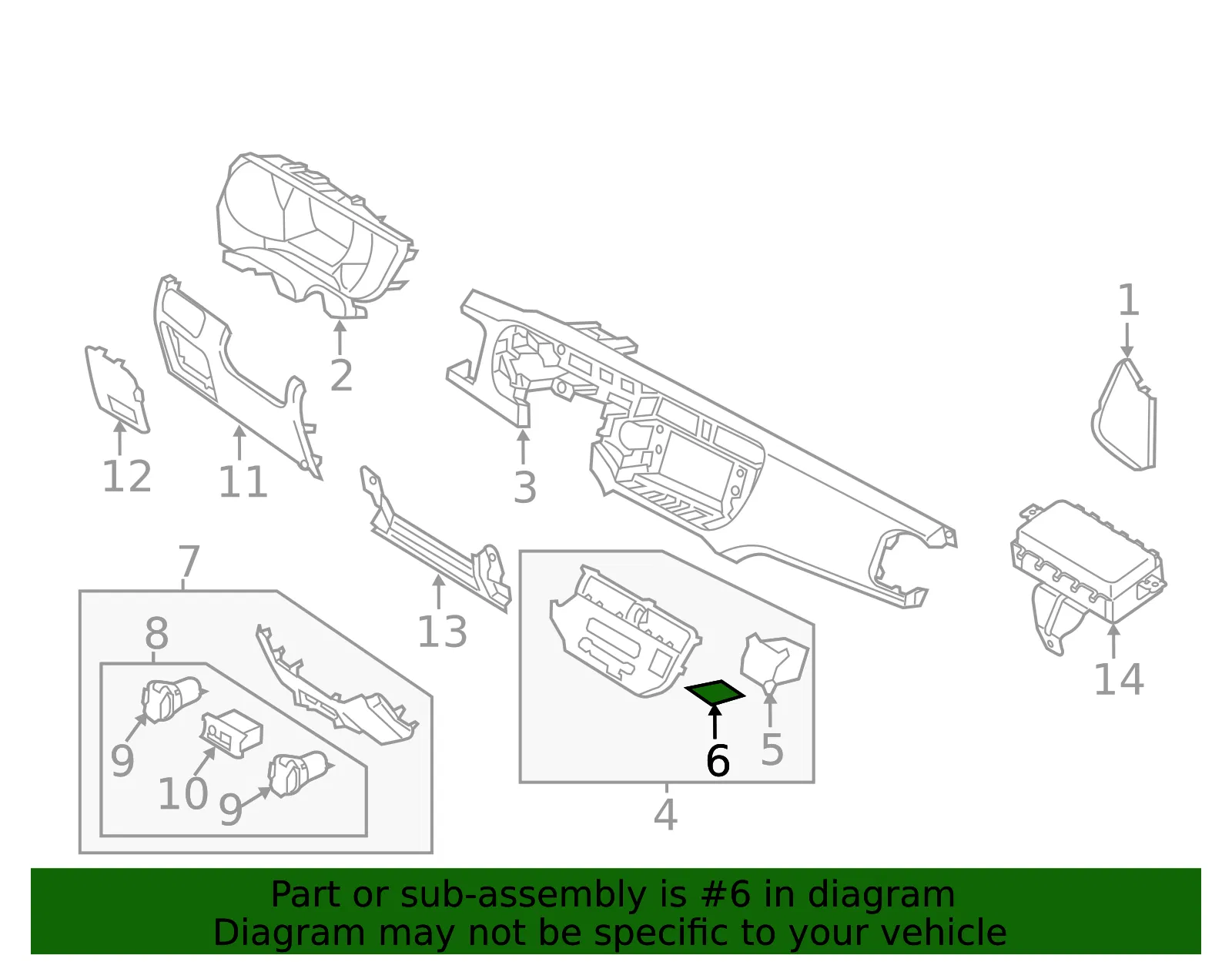 Storage Tray Mat - Kia (84748-1W000) - view 2