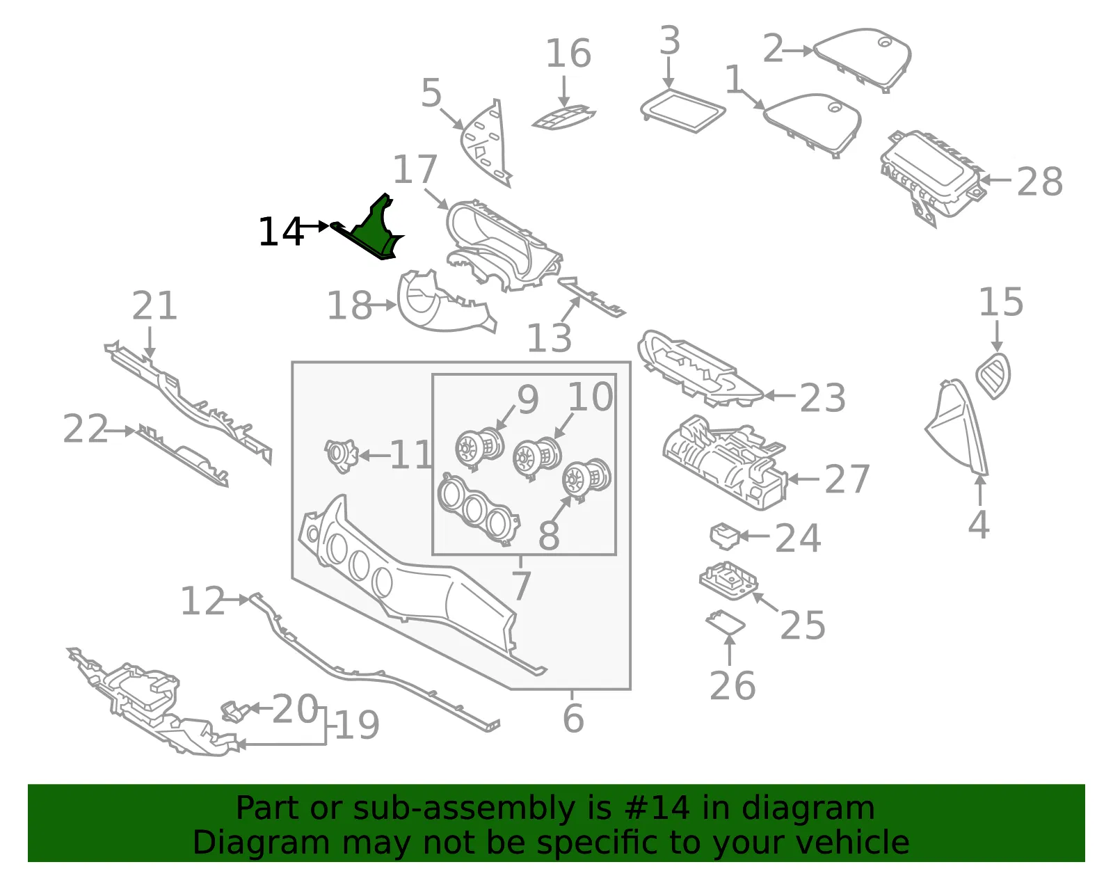 Lower Trim - Kia (84750-J5130AYK) - view 2