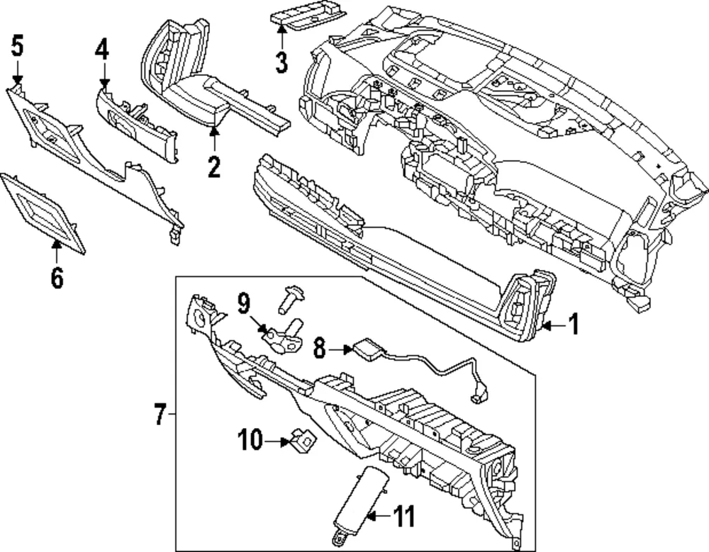 Trim Panel - Kia (84750-P4AC0WK)