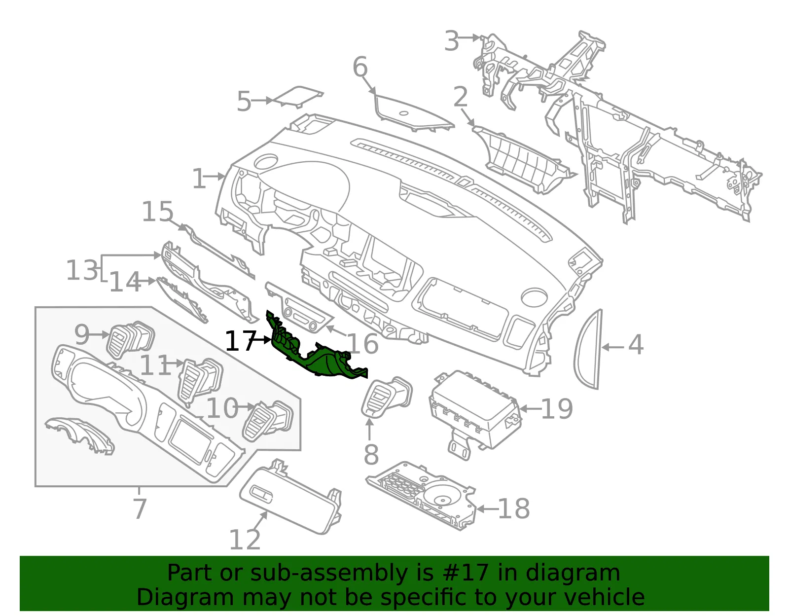 Lower Trim - Kia (84760-A9100DAA) - view 2