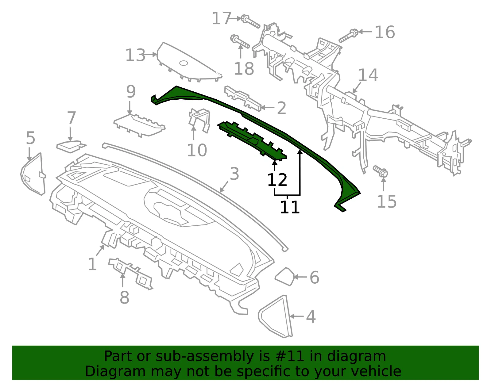 Trim Panel - Kia (84760-J6000AYK) - view 2