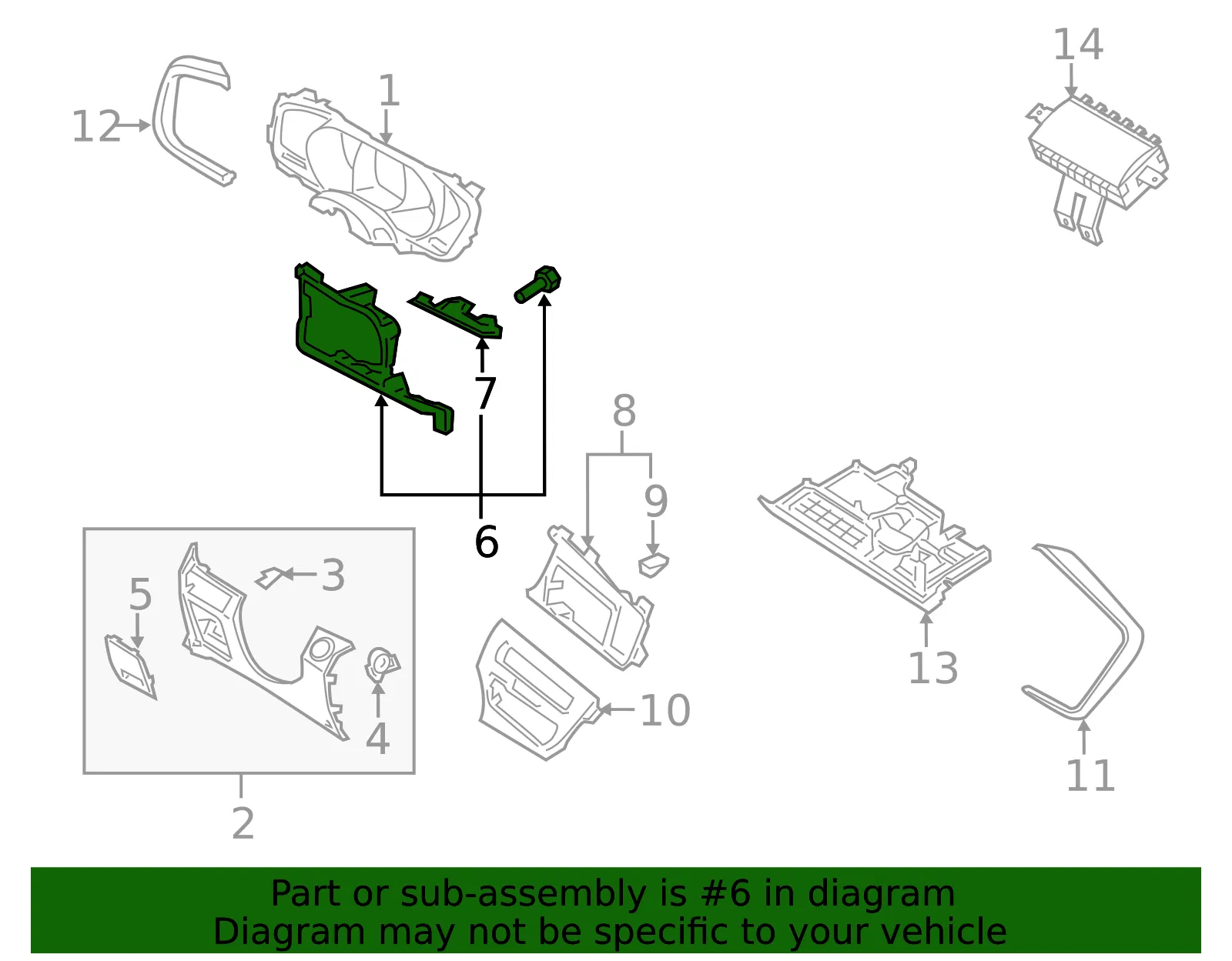 Trim Cover - Kia (84770-4C000VA) - view 2