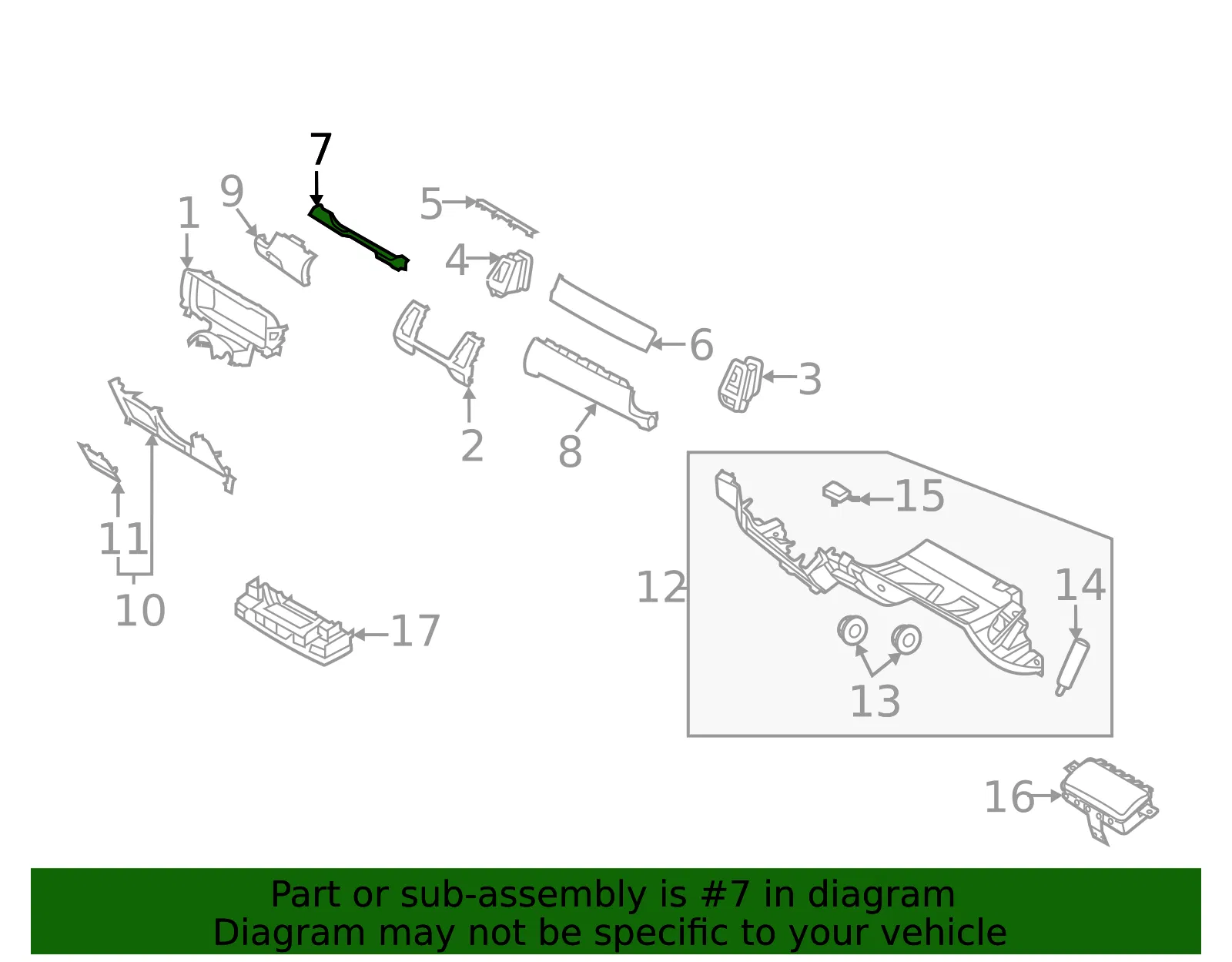 Trim Panel - Kia (84780-R5100MWG) - view 2