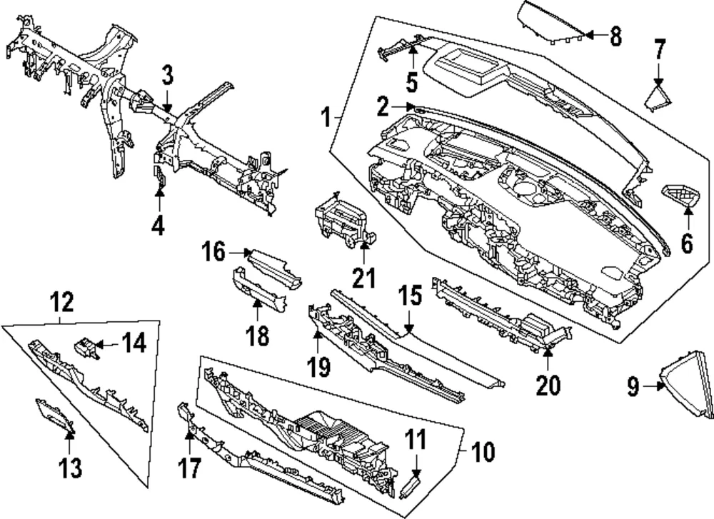 Filler Trim - Kia (84790-L2AA0WK)