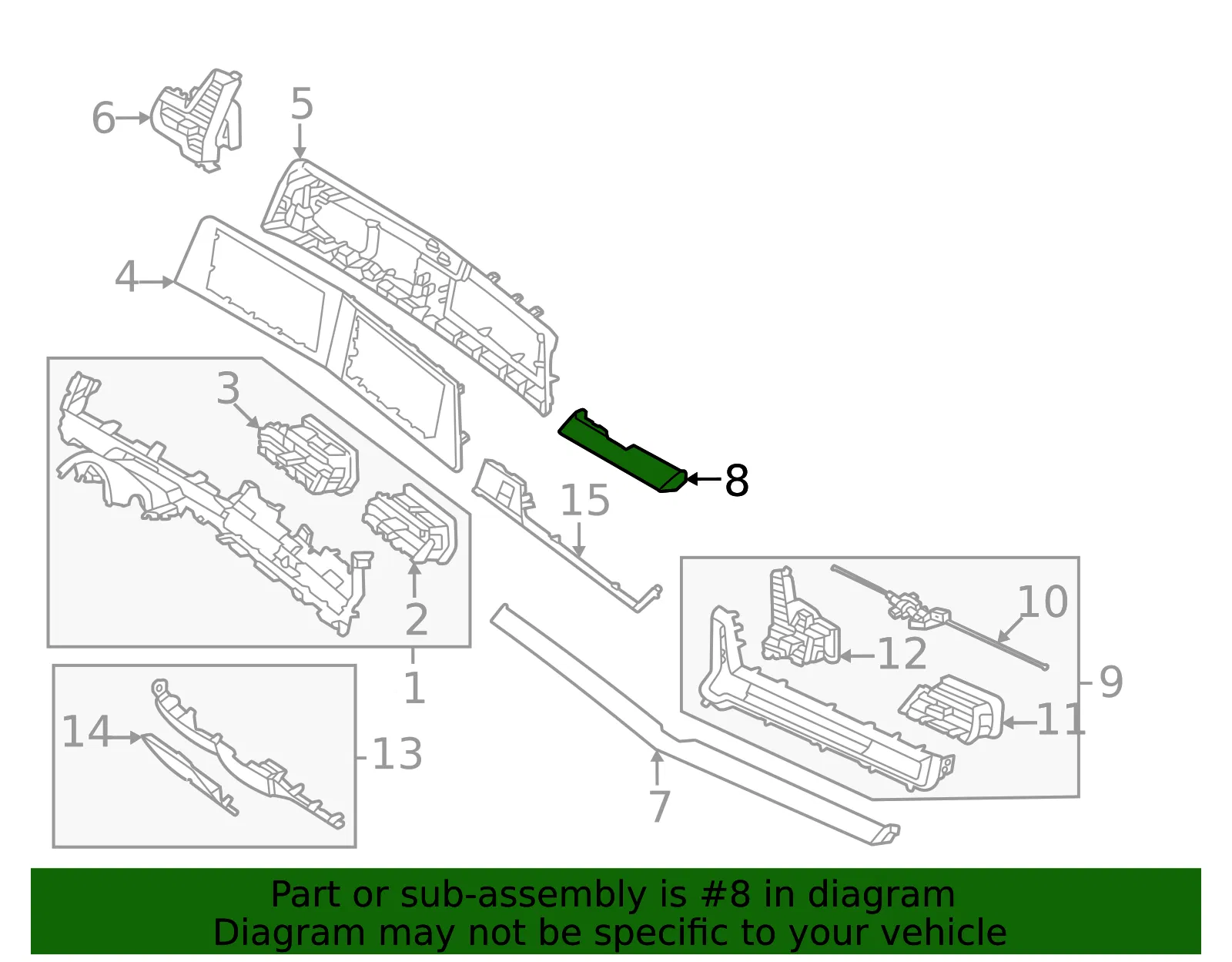 Trim Panel - Kia (84790-P1000M2P) - view 2