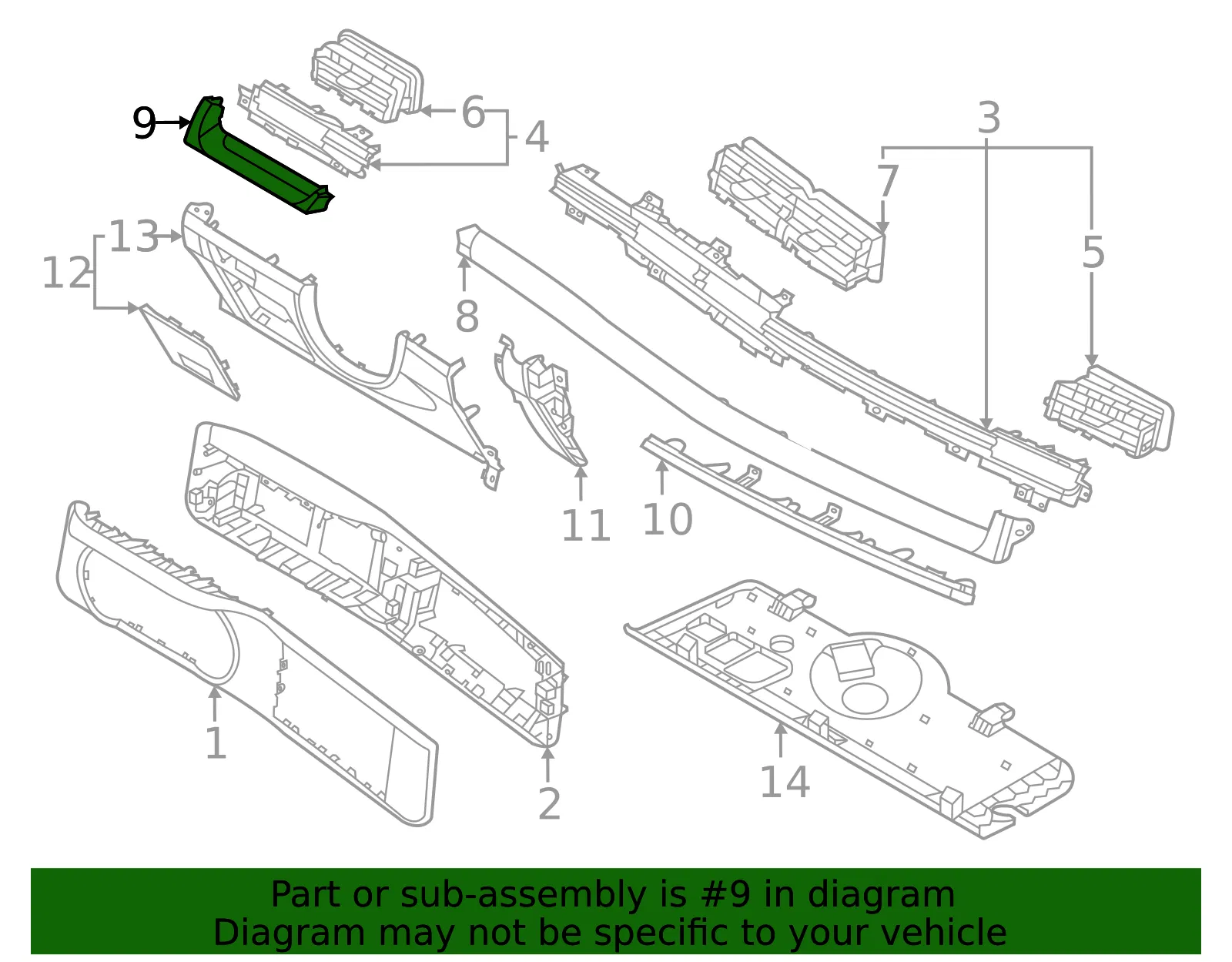 Trim Panel - Kia (84790-R0100FD7) - view 2