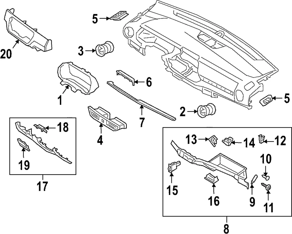 Trim Panel - Kia (84795-M7000QB1)