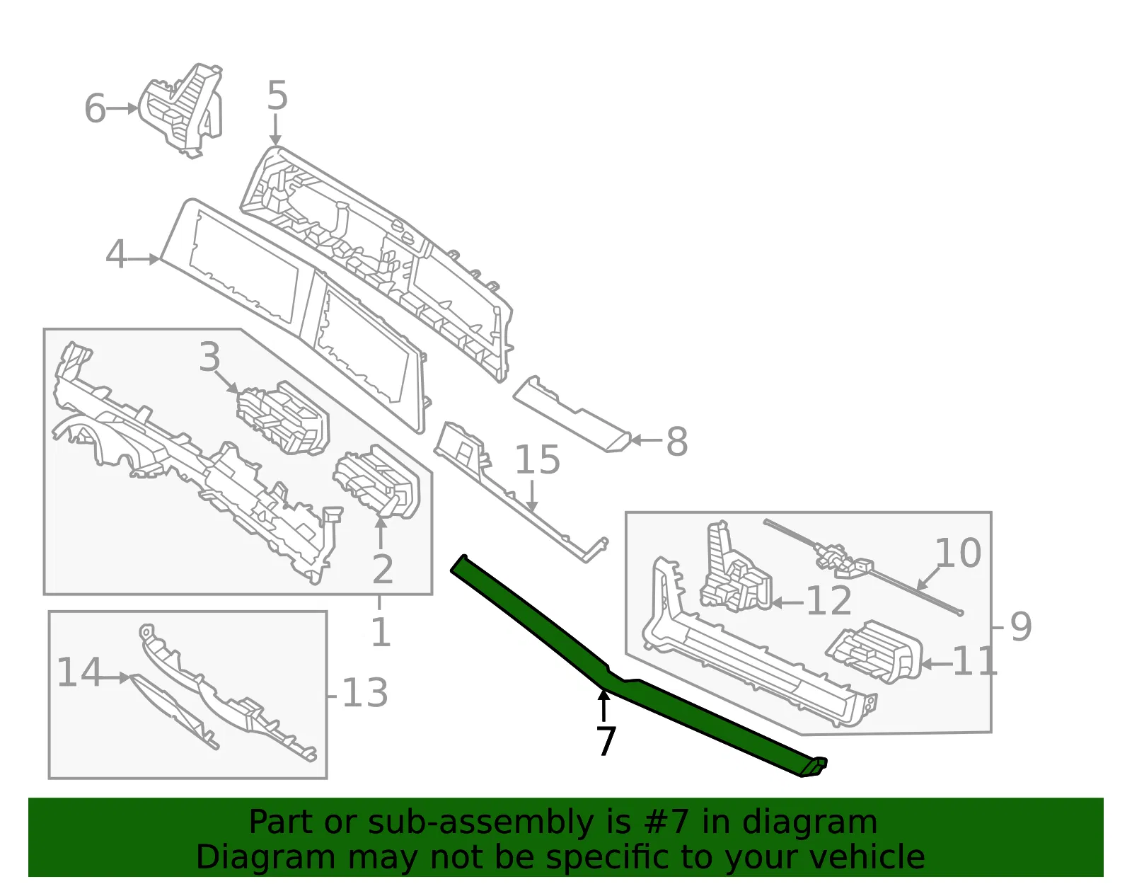 Trim Panel - Kia (84795-P1100AY8) - view 2