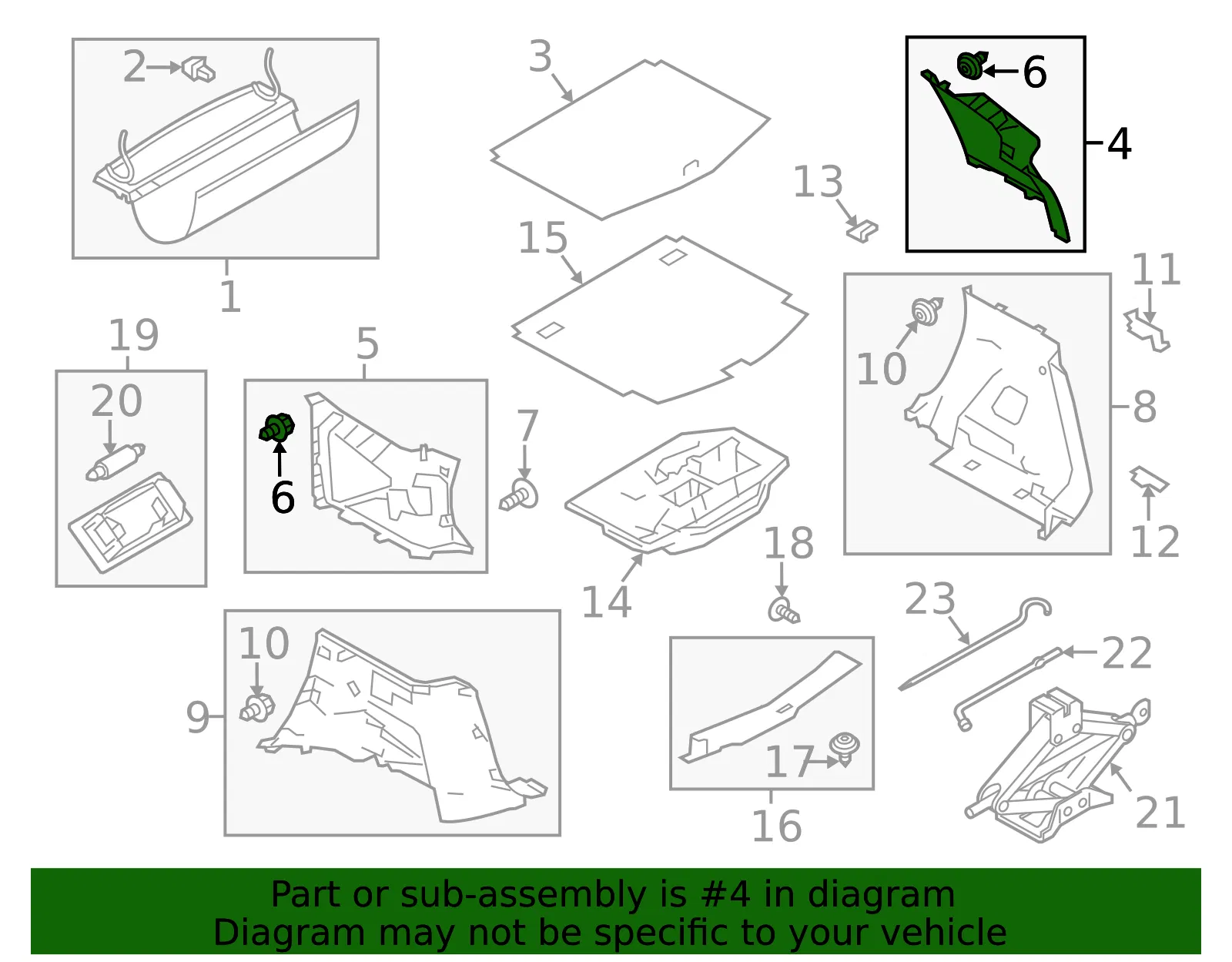 Upper Trim Panel - Passenger Side (RH) - Nissan (84940-9MD0A) - view 2