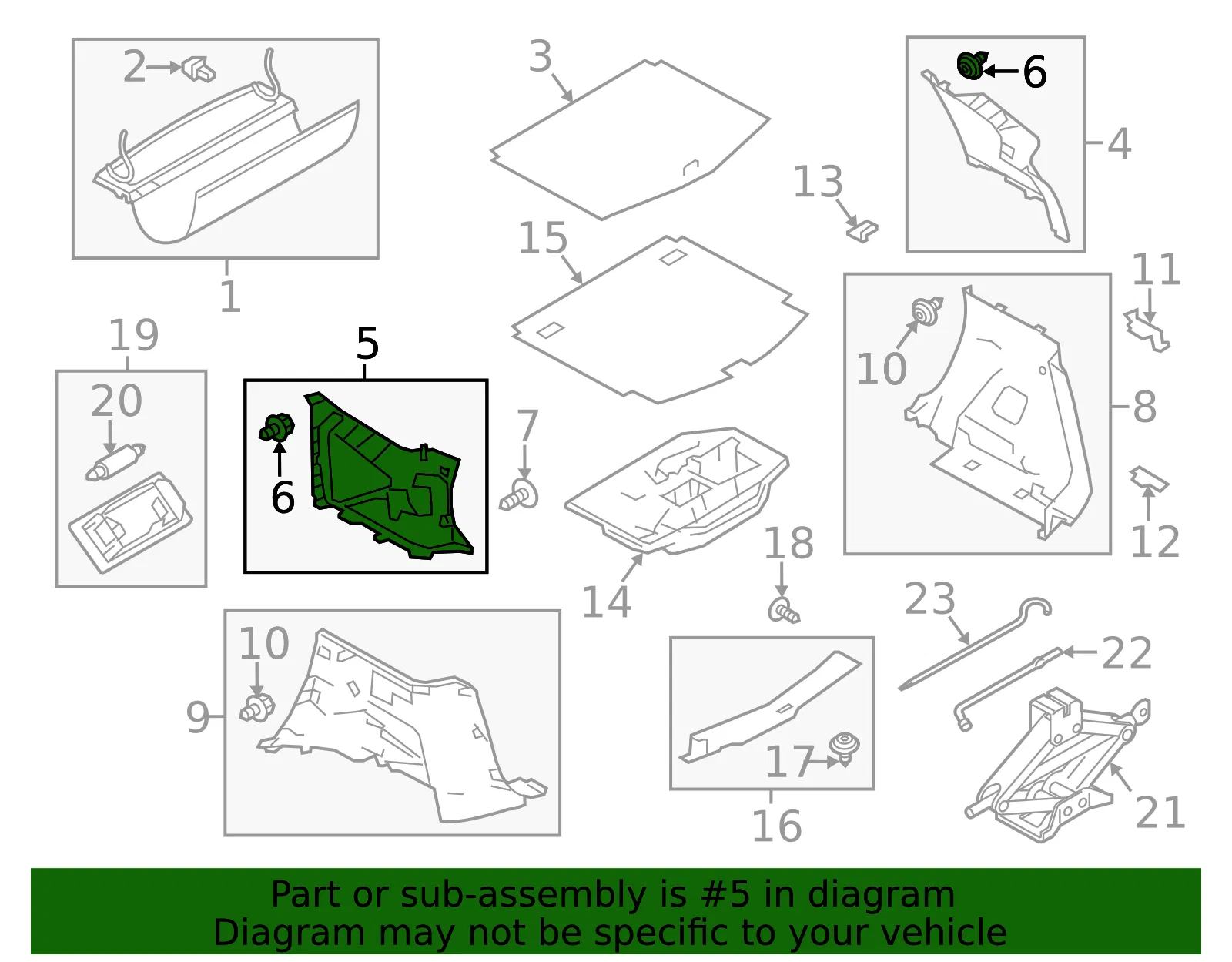 Upper Trim Panel - Driver's Side (LH) - Nissan (84941-9MD0A) - view 2