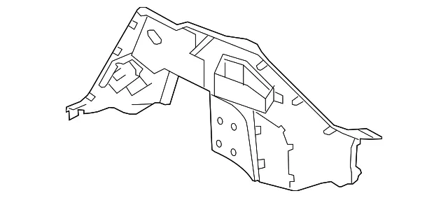 Trunk Side Trim - Driver's Side (LH) - Nissan (84951-5SA0B)