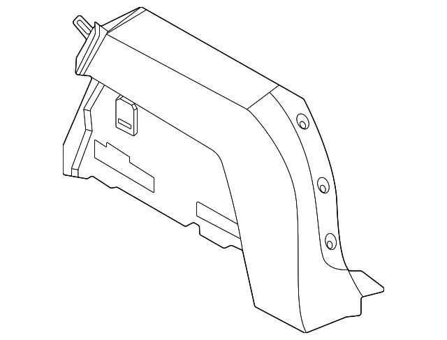Front Lower Luggage Side Finisher, Right - Nissan (84952-7LF0A)