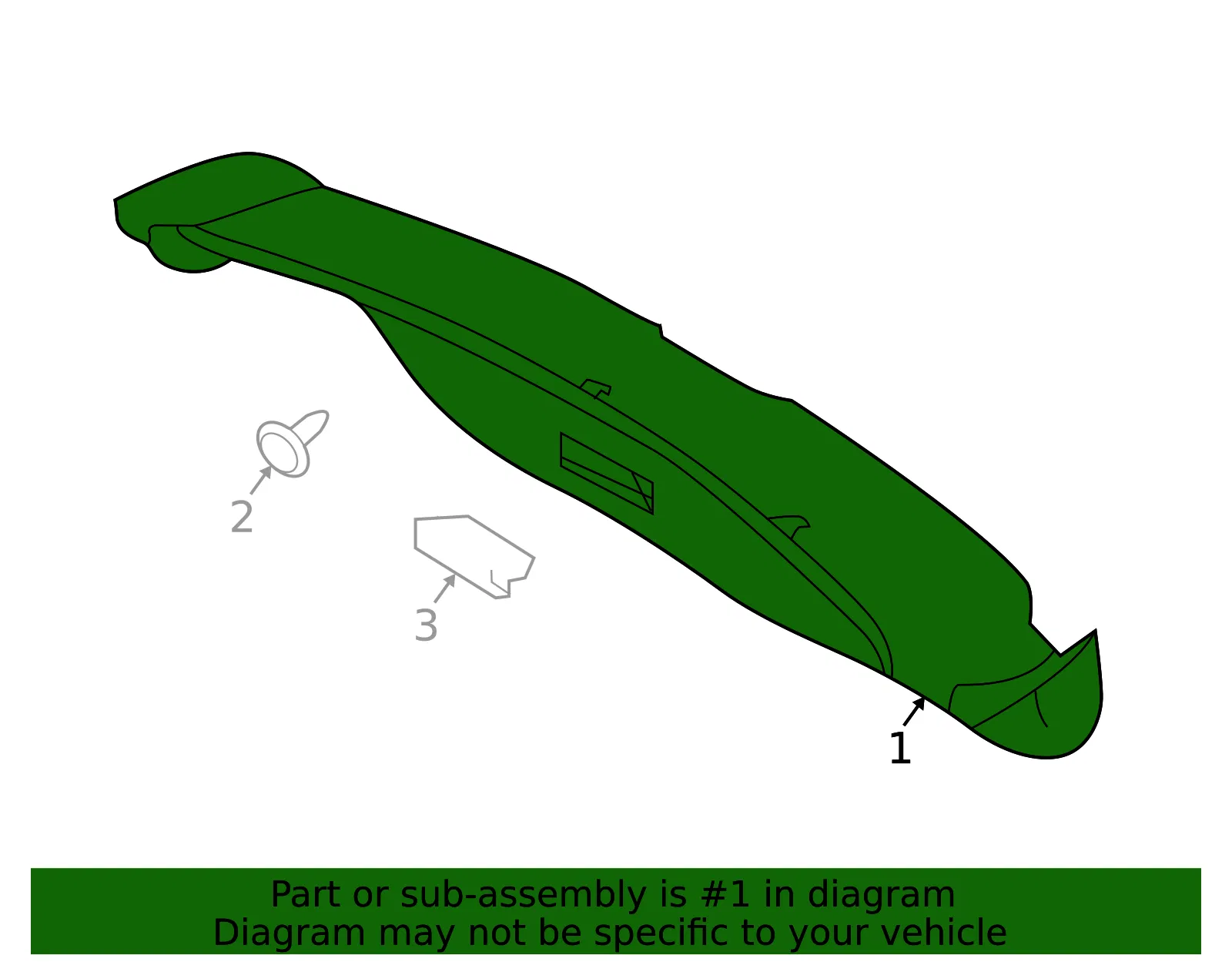 Trunk Trim Panel - Nissan (84966-9HB0A) - view 2
