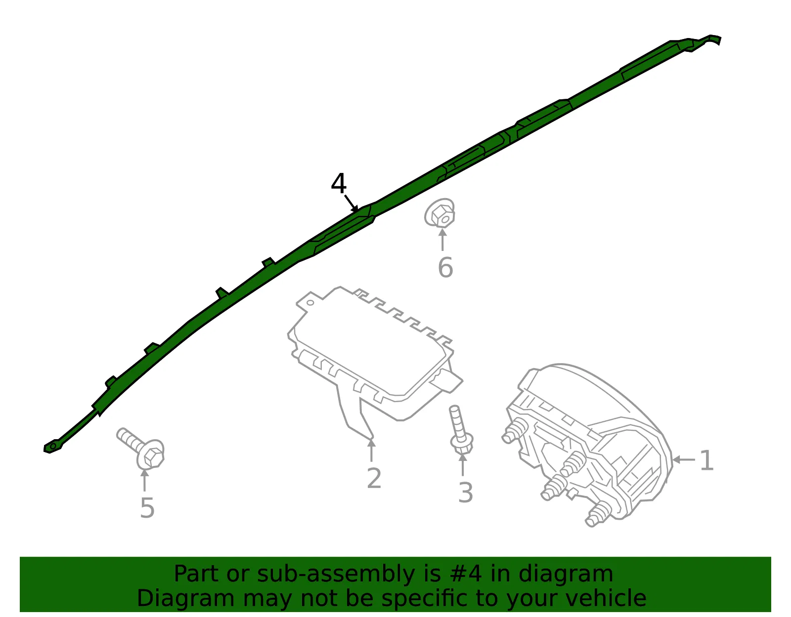 Head Air Bag - Kia (85020-C6500) - view 2