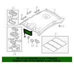 Sun Visor - Driver's Side (LH) - Kia (85201-2T040UP) - view 4