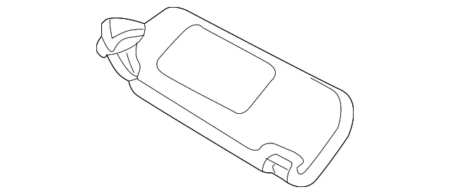 Visor - Driver's Side (LH) - Kia (85201-3C900BTAS)