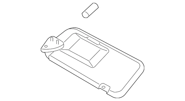 Visor - Driver's Side (LH) - Kia (85201-3F050NF)