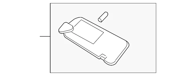 Visor - Driver's Side (LH) - Kia (85201-3F210NF)